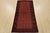 Cabin Baloch Rug 3’6” X 6’9” Red Wool Vintage Tribal Hand-Knotted Oriental Carpet For Sale - Image 3 of 12
