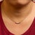 Haus of Brilliance 14K Yellow Gold Red Ruby and Diamond Trio Bar Line Necklace (I-J Color, SI2-I1 Clarity) - 18 inch For Sale - Image 4 of 5