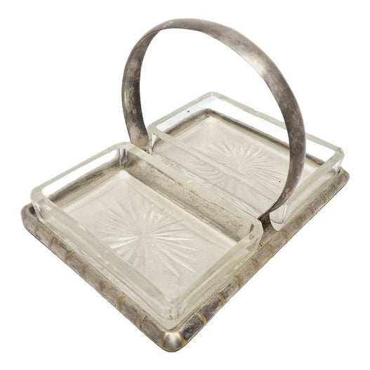 Art Deco Dessert Service from Henneberg, Poland, 1930s, Set of 3 For Sale