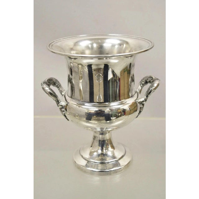 Modern Late 20th Century All State World Series Challenge 82 Baseball Silver Plated Trophy Cup Ice Bucket For Sale - Image 3 of 11