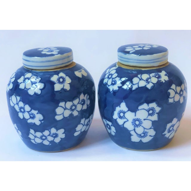 Chinoiserie Ginger Jars With Cherry Blossoms - a Pair For Sale In Houston - Image 6 of 9