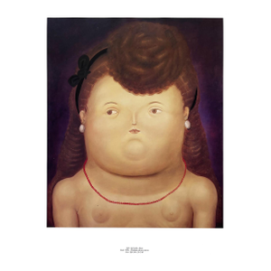 Fernando Botero 51 Girl With a Bow 1983