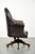 Chesterfield Desk Chair in Brown Cowhide Leather For Sale - Image 3 of 17