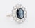 Circa 1930 Art Deco Ring, Natural Sapphire 2.40 Carats and Old-Cut Diamonds For Sale - Image 4 of 4