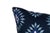 Abstract Navy and Ivory Linen Abstract Embroidered Pillow Covers, a Pair For Sale - Image 3 of 5