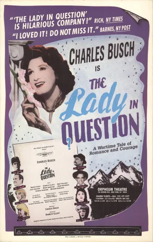 1989 Unknown 'The Lady in Question' Advertising Purple,Multicolor,Black & White,Brown,Blue Usa Offset Lithograph