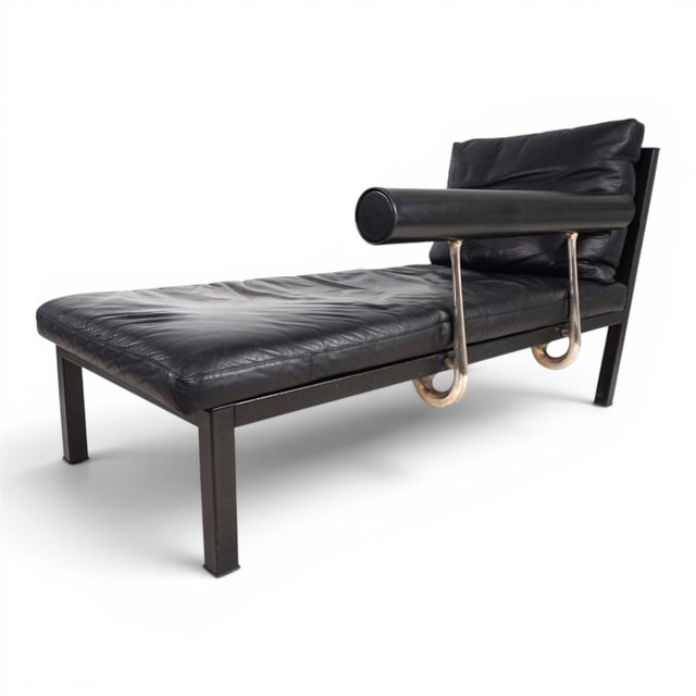 Baisity Chaise Longue in Leather by Antonio Citterio for B&B Italia / C&B Italia, 1980s For Sale - Image 12 of 18