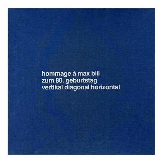 Edition Partanen, Portfolio Homage to Max Bill, 1988, Paper For Sale