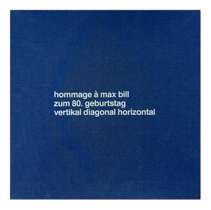 Edition Partanen, Portfolio Homage to Max Bill, 1988, Paper