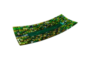 Marea R30 Murano Glass Plate by Stefano Birello for VéVé Glass