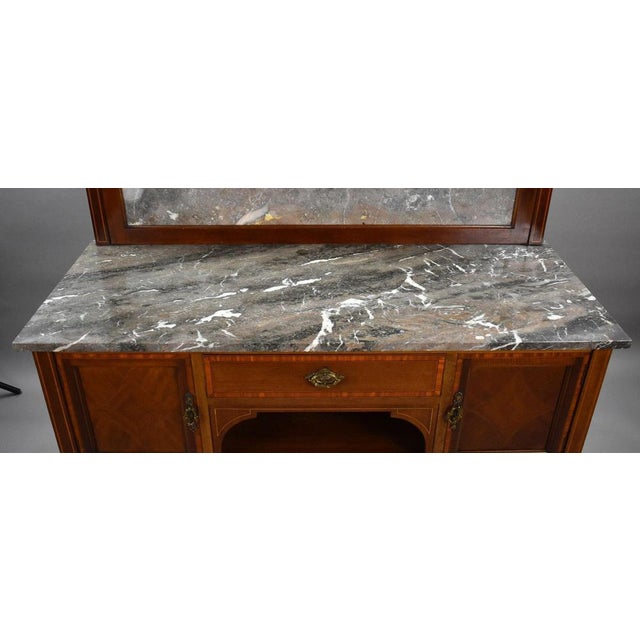 Brown Edwardian Mahogany Washstand, 1900 For Sale - Image 8 of 9