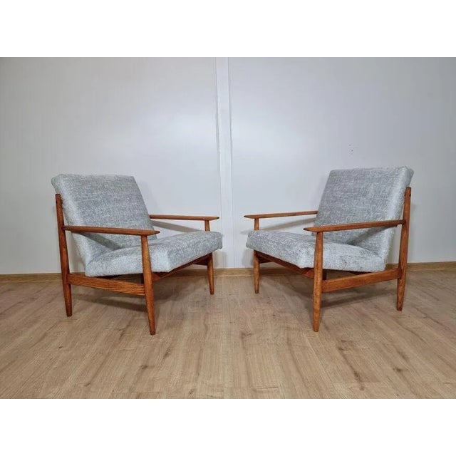 Set of Mid-Century Armchairs by Ton from Ton,1960s, in Restored conditions. Designed 1960 to 1969 I have official proof of...