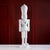 Contemporary Hartwin White Resin Nutcracker Figurine, 40" Tall For Sale - Image 3 of 3