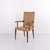 Mahogany armchair in light leather designed by jacob kjær in the 1950s. Danish furniture design with timeless...