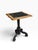 Antique Ebony & Giltwood Marble Top Tripod Pedestal Table.