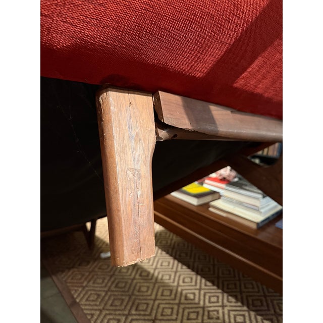 Mid-Century Modern Walnut Gondola Sofa For Sale - Image 10 of 10