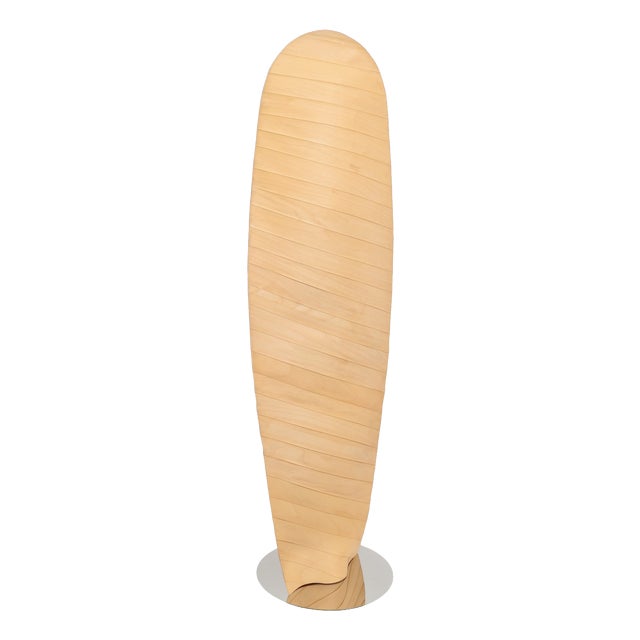 Modern Wooden Wing Floor Lamp from Gamma Delta Group SRL Padova, Italy, 1990s For Sale