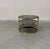 Metal Postmod Gold & Smoked Glass Swivel Tiered Coffee Table For Sale - Image 7 of 11
