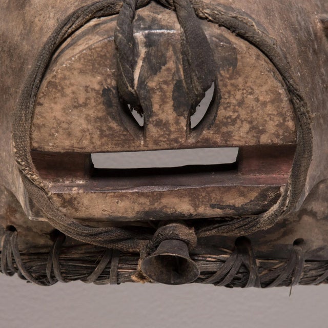Early 20th Century Bidjogo Tribal Initiation Ox Mask, C. 1900 For Sale - Image 5 of 5