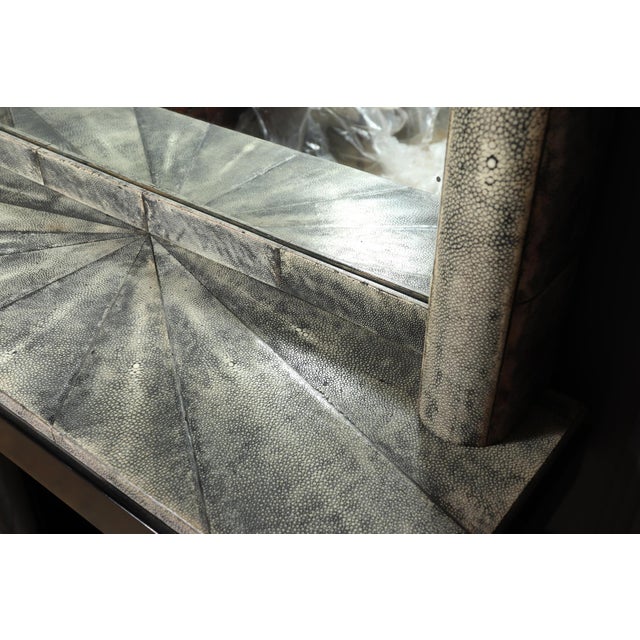 Art Deco Console Table and Mirror with Galaushat, 1940 For Sale - Image 4 of 13