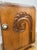 Antique French Art Deco Oak Bedside Table with Marble Top For Sale - Image 6 of 12