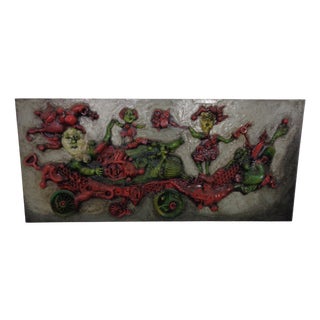 Art Work Wall Relief from Reinaldo Eckenberger, Brazil, 1974 For Sale