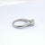 1.52ct Natural Princess-Cut Diamond & Platinum Engagement Ring - Size 6.5 For Sale - Image 4 of 5