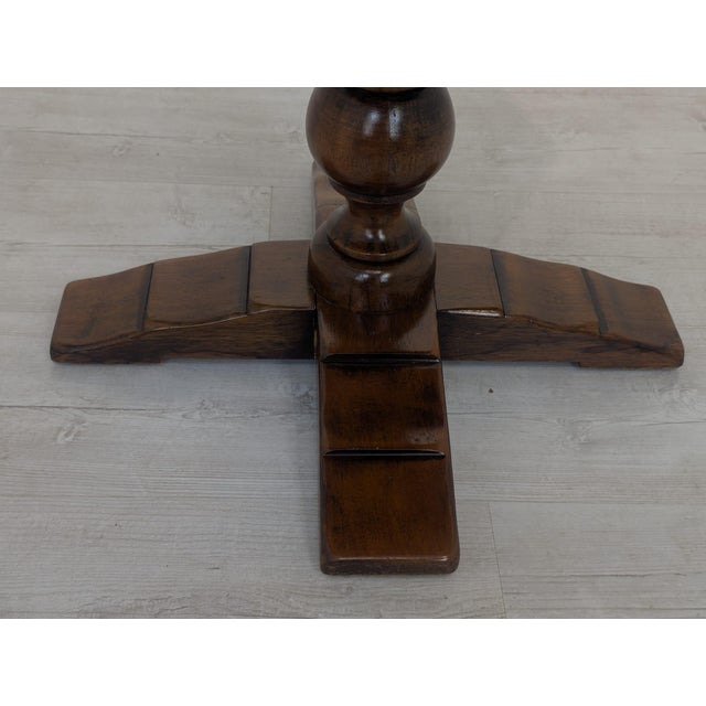 Vintage Octagonal Table with Drawers and Brass Top, 1920s For Sale - Image 15 of 18