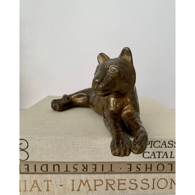 German Bronze Tiger Figurine For Sale - Image 9 of 9