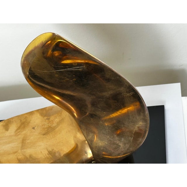 Bronze Pair of Gilt Bronze Swans by Jack Zajac — Signed & Numbered 18/95, Limited Edition Mid-Century Modern Sculptures For Sale - Image 8 of 18