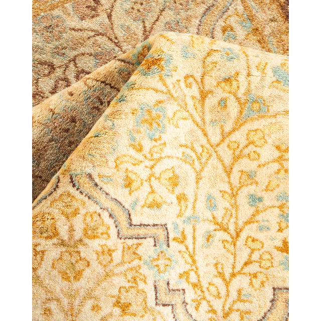 Textile Mogul, One-of-a-Kind Hand-Knotted Area Rug - Ivory, 3' 3" x 4' 9" For Sale - Image 7 of 8