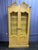 Late 20th Century Vintage French Provincial Style Tall Glass Display Curio Cabinet For Sale - Image 5 of 7