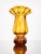 Mid-Century Modern Vintage Amber Art Glass Vase from Egermann, Czechoslovakia, 1980s For Sale - Image 3 of 6