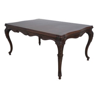 Karges Louis XV Walnut Carved Dining Table For Sale