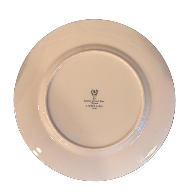 Lenox Columbia University Bone China Dinner Plates – Circa 1932- Set of 5 For Sale - Image 10 of 12