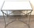 Maison Jansen Style French Neoclassical Steel & Brass Mirrored Gueridon Table For Sale In West Palm - Image 6 of 13