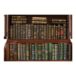 Franklin Library Leather-Bound Classics in Navy, Black and Green, 51 Volumes For Sale