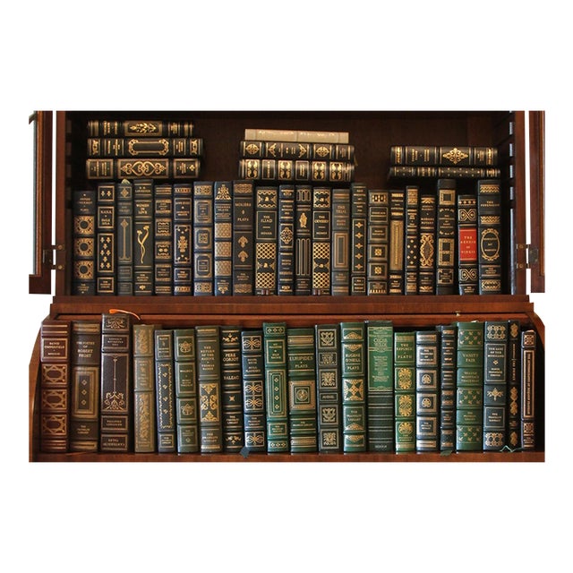 Franklin Library Leather-Bound Classics in Navy, Black and Green, 51 Volumes For Sale