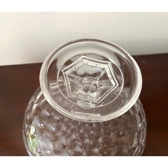 Antique Crystal Pedestal Compote/Comport Honeycomb Pattern For Sale In Philadelphia - Image 6 of 6