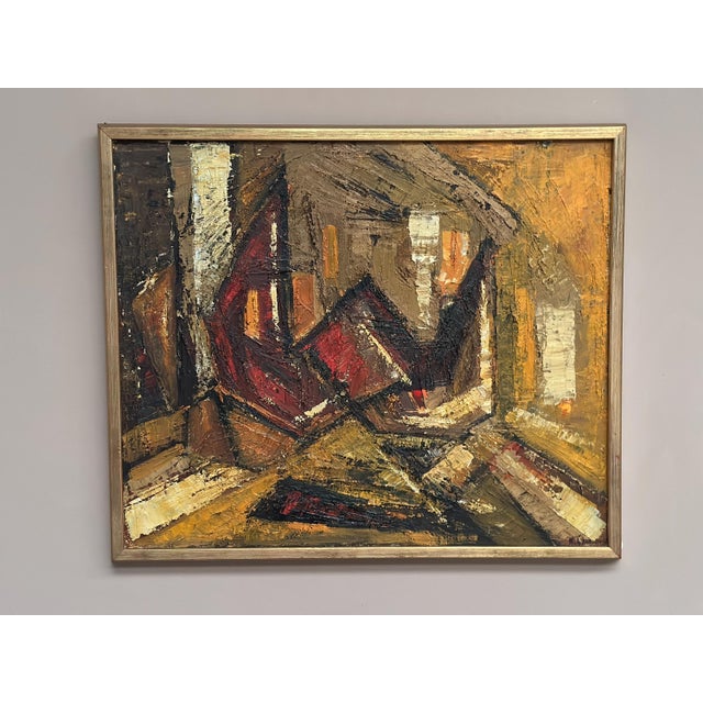 Kenneth Larsson, Composition, 1960s, Oil on Panel For Sale - Image 16 of 18