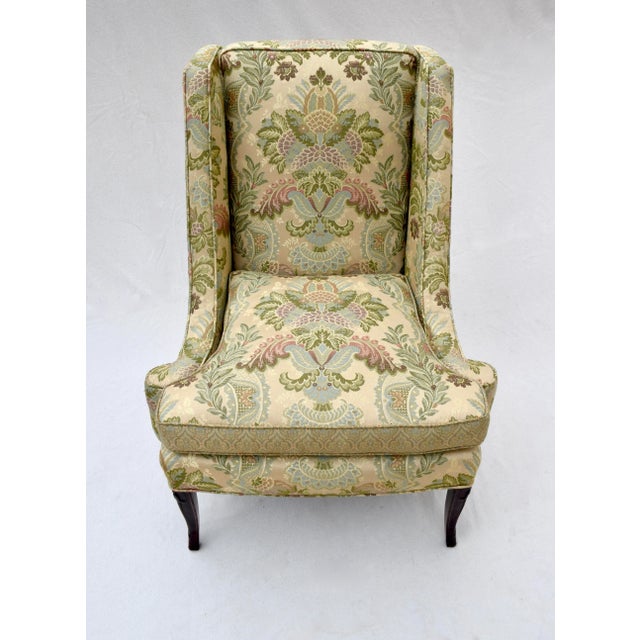 French Mid 20th Century French Directoire Style Wing Back Chair For Sale - Image 3 of 13