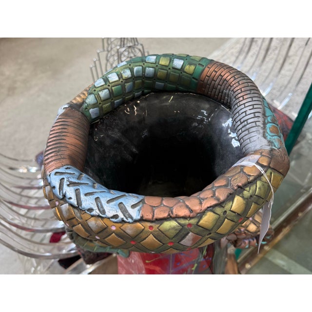 1970s Vintage Large Abstract Sculpture Vase by Kimmberly Ioane Fine Art Pottery 24in For Sale - Image 5 of 7