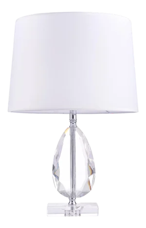 Pasargad Home Trento Lucite & Polished Chrome Table Lamp
