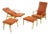 Armchairs and Footstools Set from Thon, 1970s For Sale