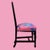 Chinoiserie Black Ornamental Desk Chair For Sale - Image 3 of 6