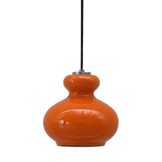 Pendant Lamp in Opal Glass by Peill & Putzler, Germany, 1970s For Sale