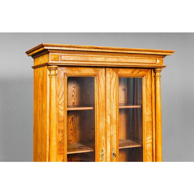 Gründerzeit Bookcase in Elm For Sale - Image 6 of 18