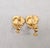 Metal Vintage 1960s Signed Napier Goldtone Faux-Pearl Pansy Clip Earrings-2 Pieces For Sale - Image 7 of 7