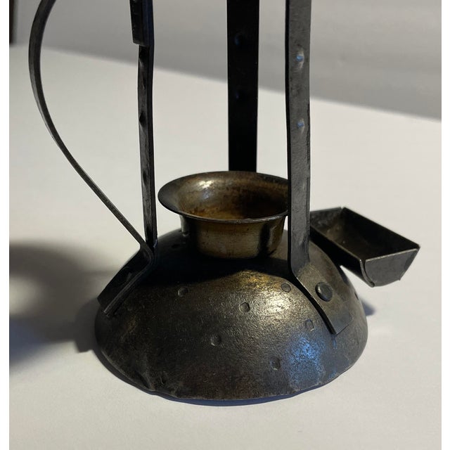 Gray 1900s Goberg Secessionist Chamberstick For Sale - Image 8 of 11