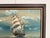 Paint Large Vintage Signed Original Marine Oil Painting Tall Ship Nautical Seascape For Sale - Image 7 of 14